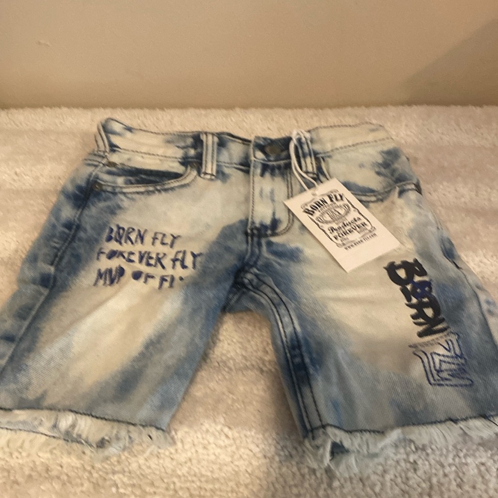 Brand new boys blue jeans shorts